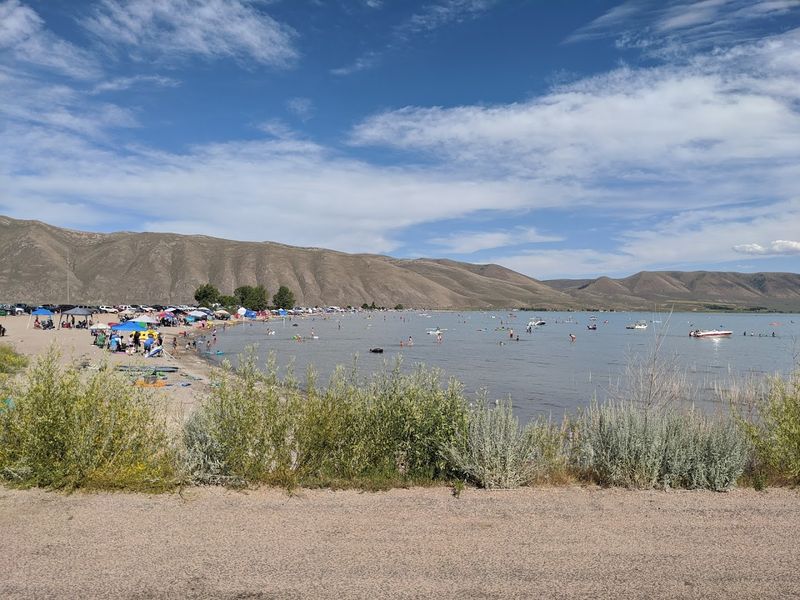 The Mountain Backdrop Turns Swimming Into A View