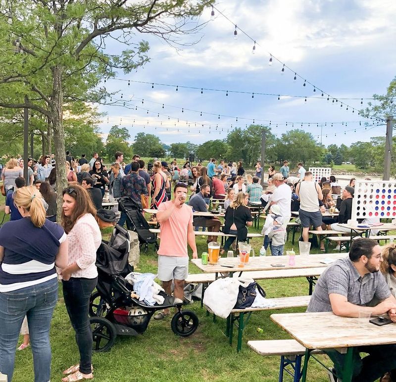 Beer Garden At Shippan Landing
