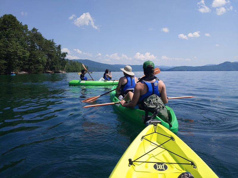 Kayaking And Swimming At Lake Jocassee