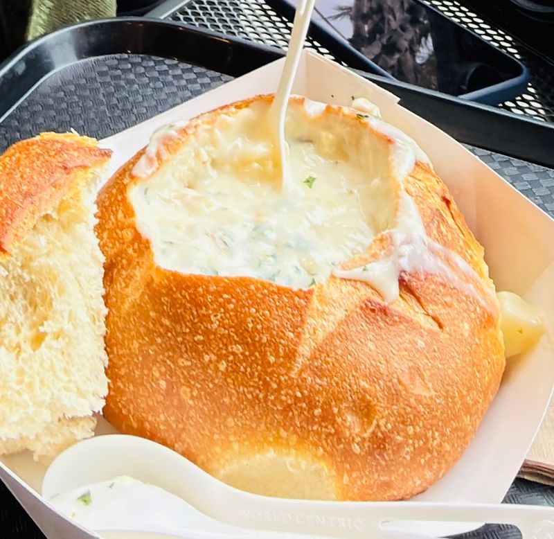Clam Chowder Bread Bowl at Boudin Bakery, San Francisco