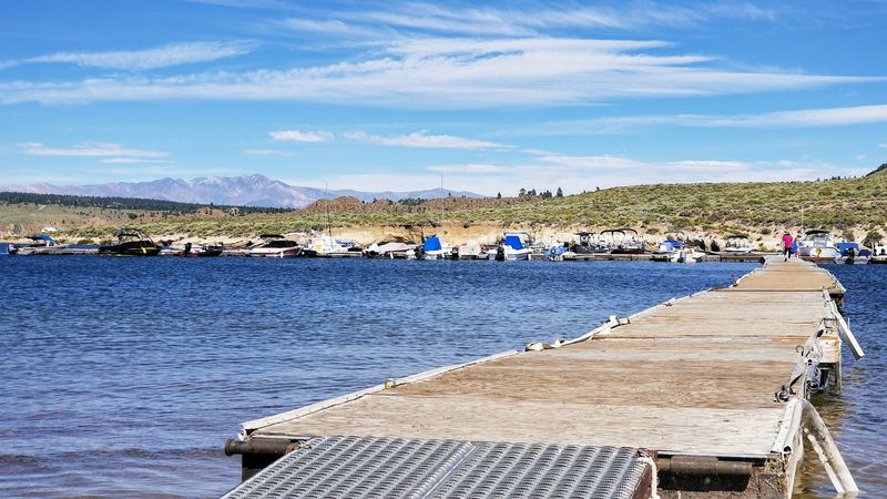 A Remote Central California Lake With Cathedral-Like Stone Columns Along The Shore - Decor Hint The Lake Has A Man-Made Origin With A Wild Natural Personality