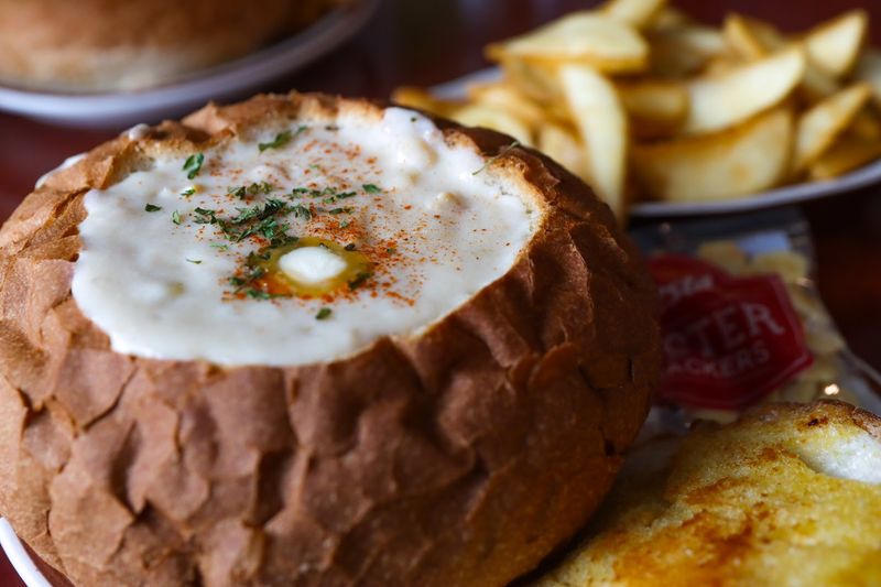 This Cozy Oregon Beachside Seafood Spot Is Known For Its Rich And Flavorful Clam Chowder - Decor Hint A Sourdough Bread Bowl Worth Every Bite