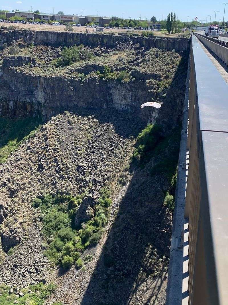 This Idaho River Bridge Has Snake River Views Worth Pulling Over For - Decor Hint BASE Jumpers Add A Wild Bonus To The View