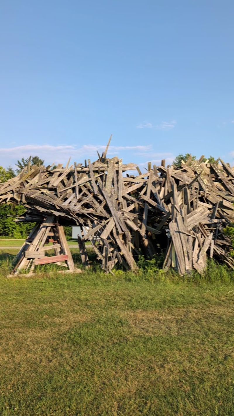 How Scrap Wood Becomes A Prehistoric Giant