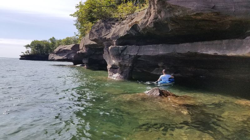 This Scenic 2-Mile Hike In Wisconsin Takes You Past Beautiful Caves And A Hidden Waterfall - Decor Hint Sea Caves Worth Every Step