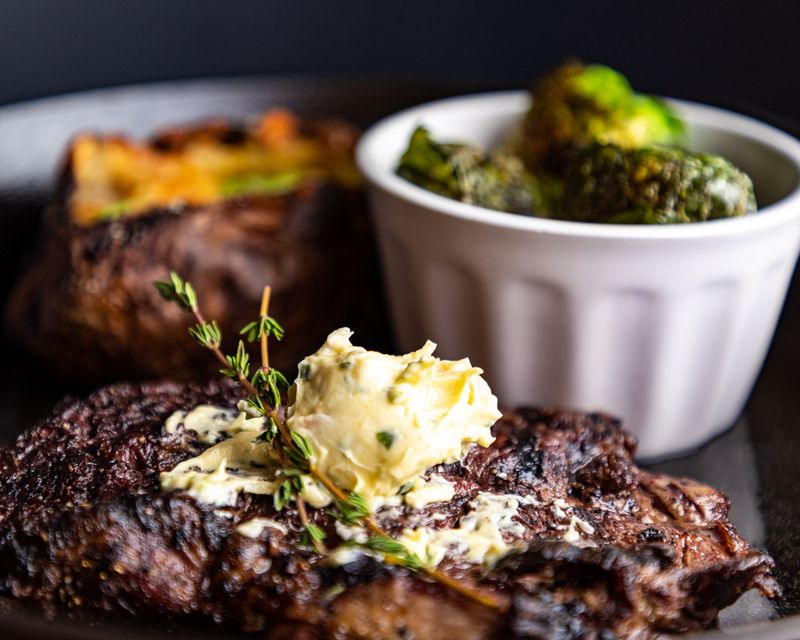 Perfectly Cooked Ribeye Steak From A Local Supplier