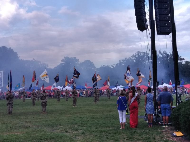 Fort Bragg Brings Serious Patriotic Energy To The Field