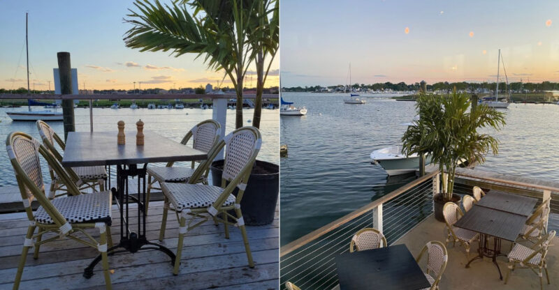 The Patio At This Waterfront Connecticut Restaurant Feels Magical At Sunset