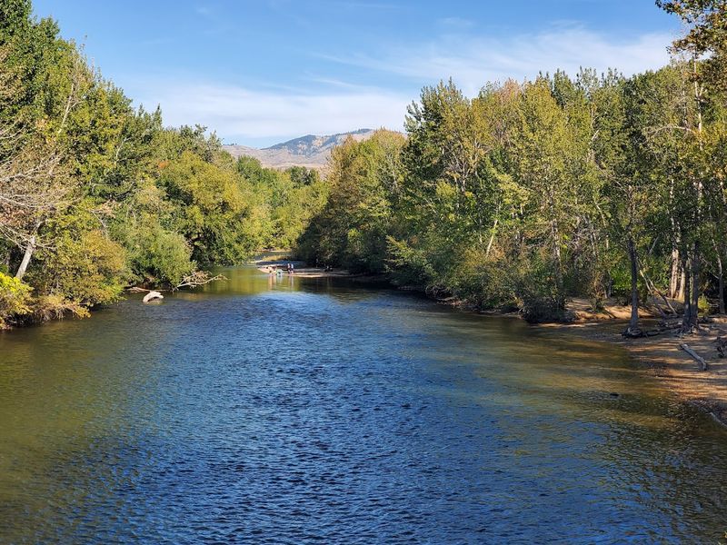 Boise River Greenbelt Runs Right Along The Park