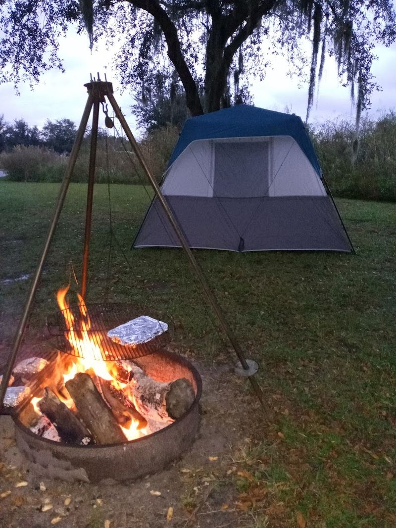 Camping Right Inside The Trail System