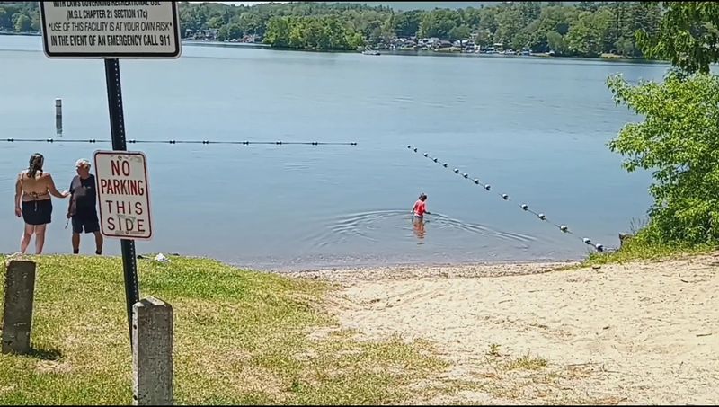 Swimming At The Public Beach
