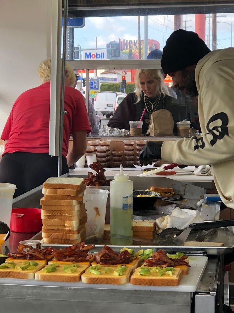 This Tiny California Breakfast Stand Serves Southern Biscuits People Plan Their Mornings Around - Decor Hint You Can Watch The Kitchen Work