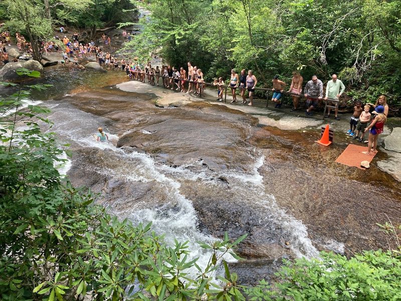Summer Crowds Come For The Slide, Not Just The Scenery