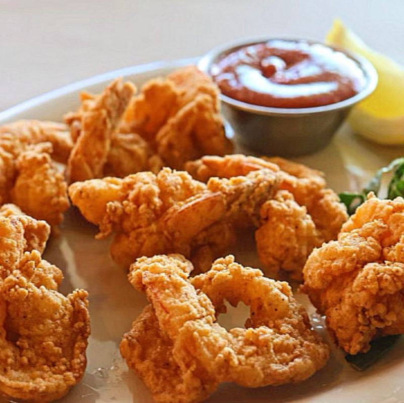 The Fried Seafood Gives The Menu Its Crunchy Side
