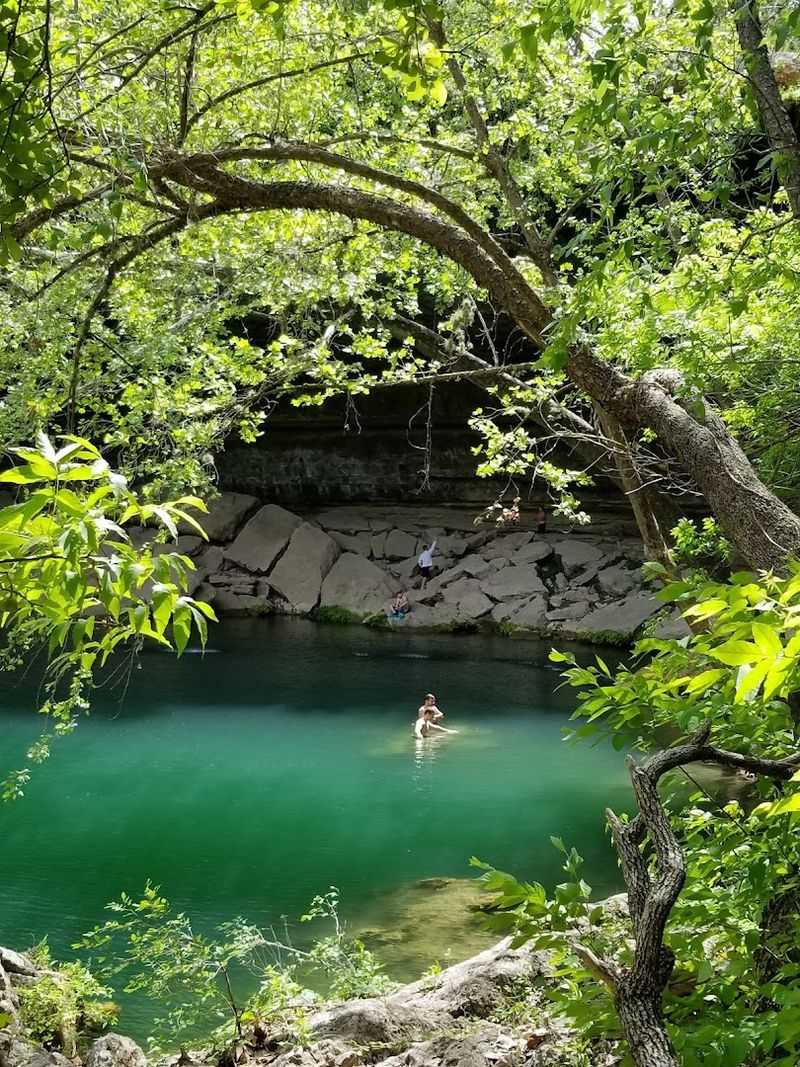 Swimming In The Natural Pool