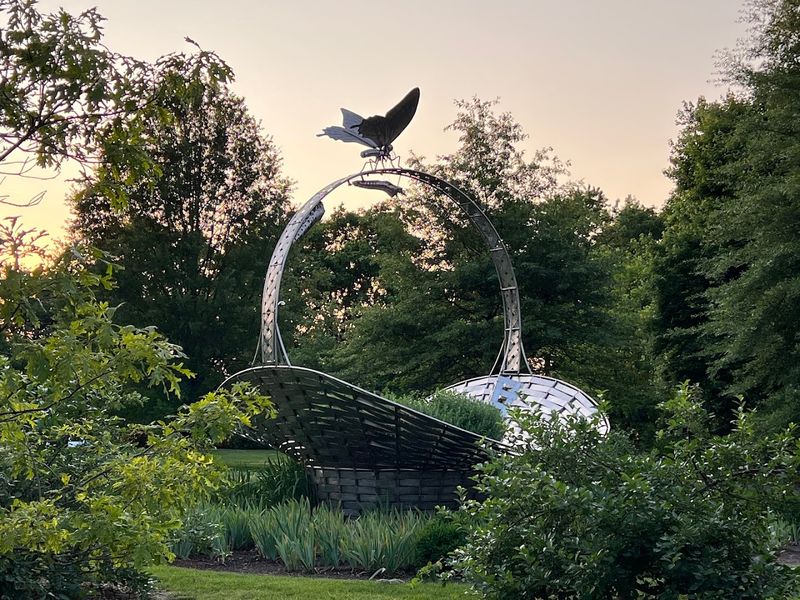 Sculptures And Art Pieces Scattered Throughout The Garden