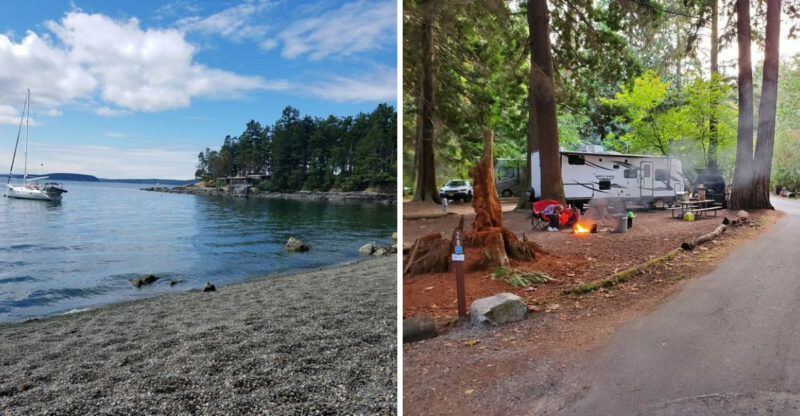 These 10 Washington Waterside Campgrounds Feel Like Peaceful Escapes Right By The Water