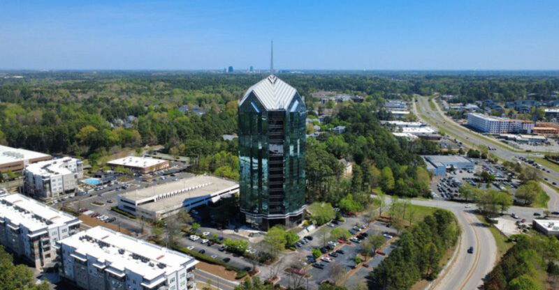 This 17-Story North Carolina Tower Is Durham’s Strangest Skyline Landmark