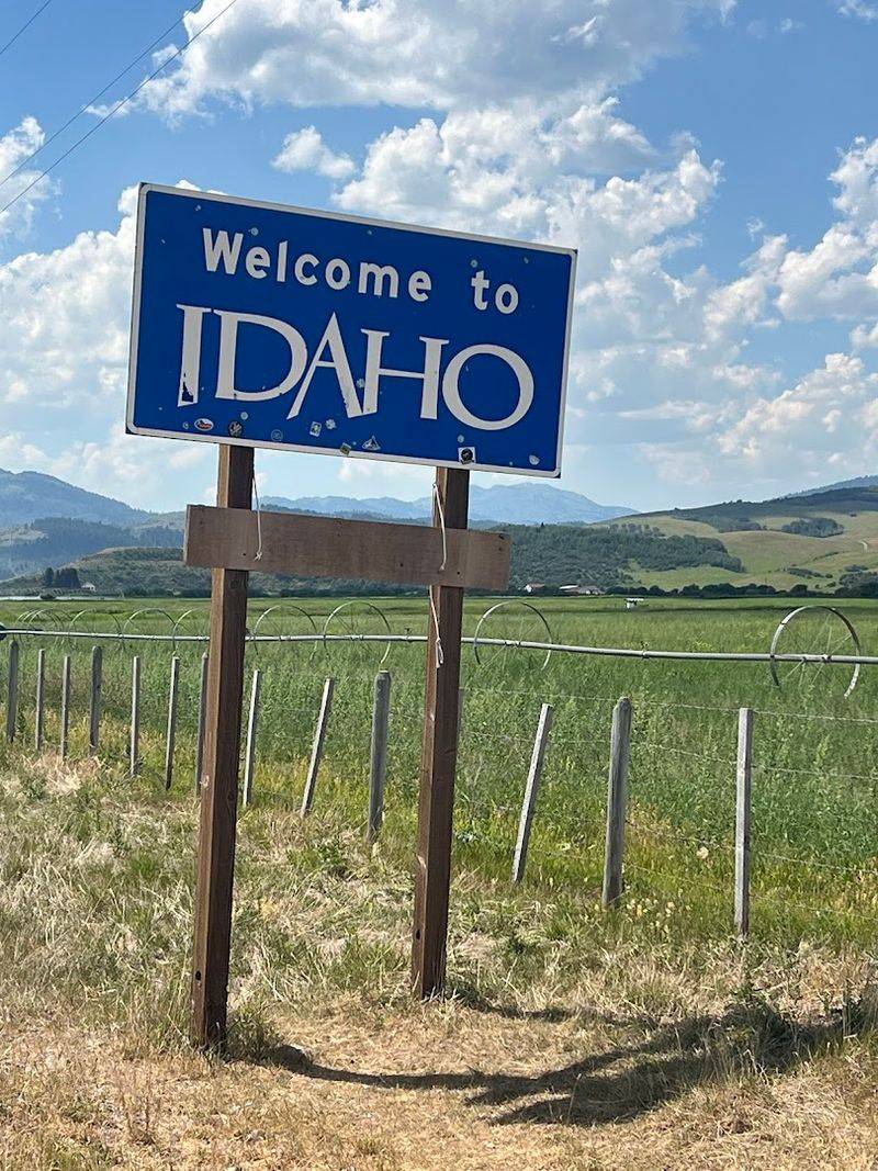 The Teton Pass Backdrop Makes It More Than A Sign