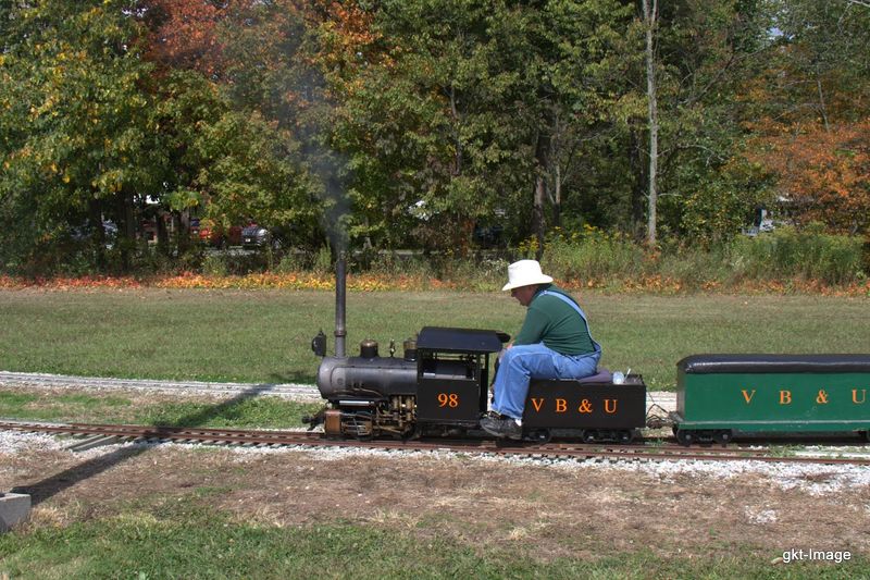 A Miniature Railroad That Runs On Real Steam