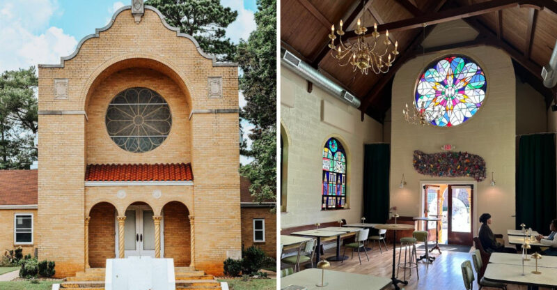This Former North Carolina Church Now Serves Coffee, Comfort Food, And All-Day Café Charm