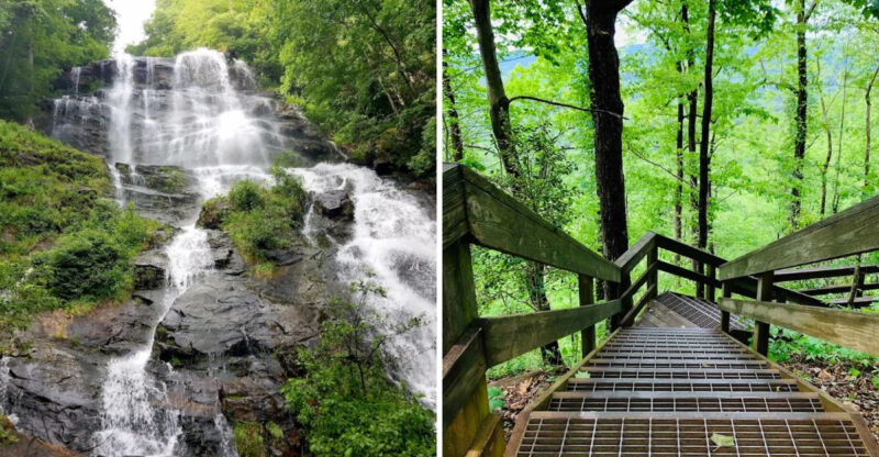 This Georgia Waterfall Experience Is Unlike Anything Else Because Of One Remarkable Deck
