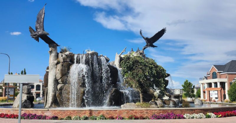This Giant Idaho Roadside Sculpture Turns An Idaho Falls Roundabout Into A Landmark