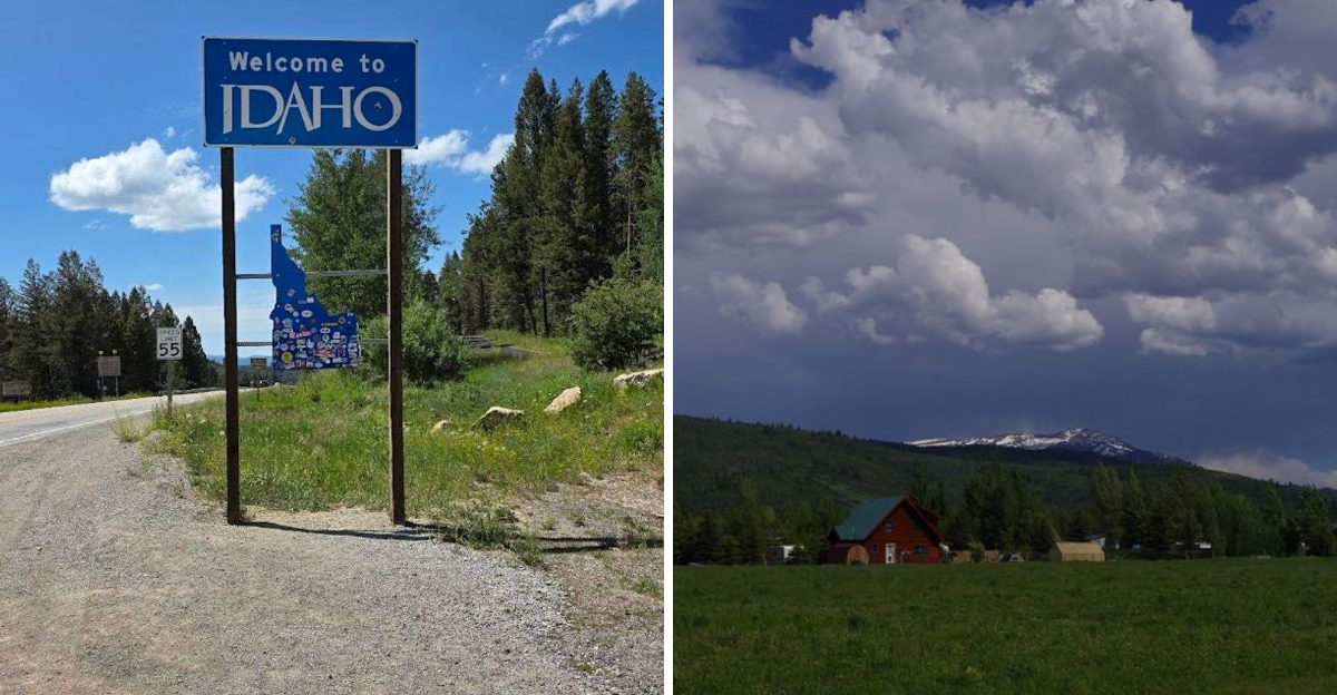 This Idaho Border Sign Near Victor Is The Road Trip View People Never Forget - Decor Hint