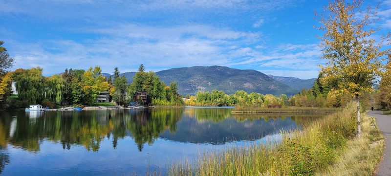 Deep Glacial Waters Give The Shoreline Its Signature Look
