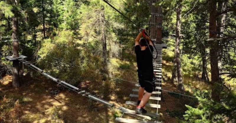 This Idaho Treetop Adventure Park Lets You Climb, Balance, And Zip Through The Forest Canopy