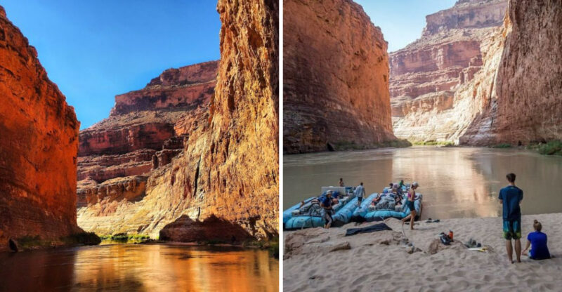 This Massive Arizona Cave Along The Colorado River Has Its Own Sandy Beach