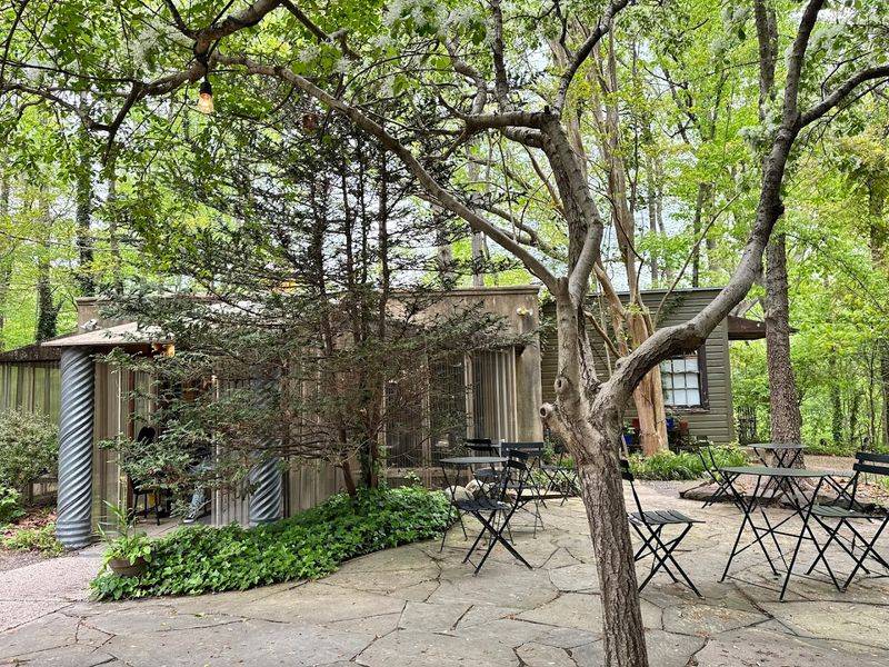 Tree-Covered Tables Make Your Coffee Feel Like A Small Escape