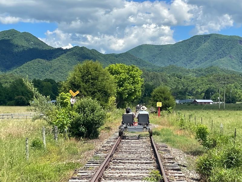 You Ride Bikes Where Trains Used To Run In Andrews