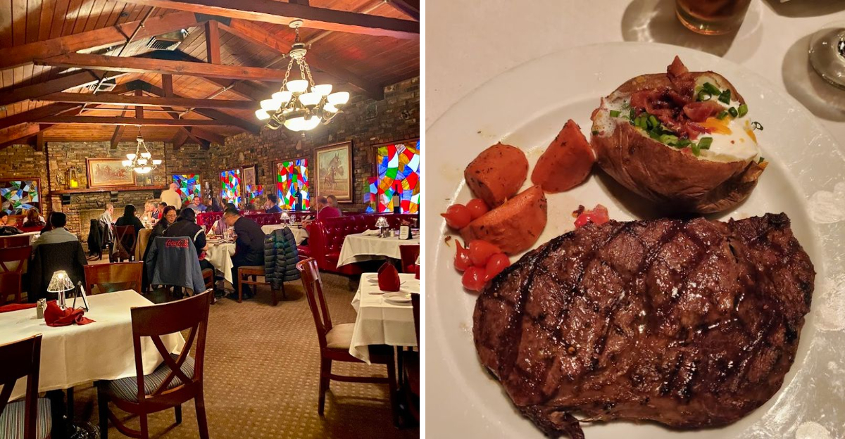 This Old School California Steakhouse Serves A Ribeye Worth Planning Lunch Around - Decor Hint