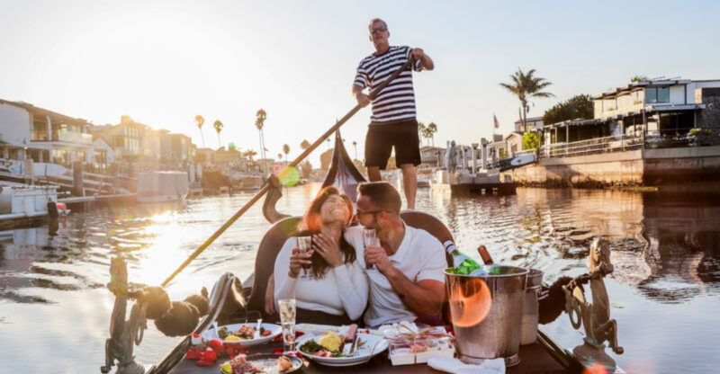 This Romantic California Gondola Ride Feels Like A Floating Date-Night Secret