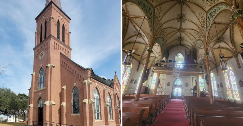 This Small Texas Town Holds One Of The State’s Most Striking Painted Churches