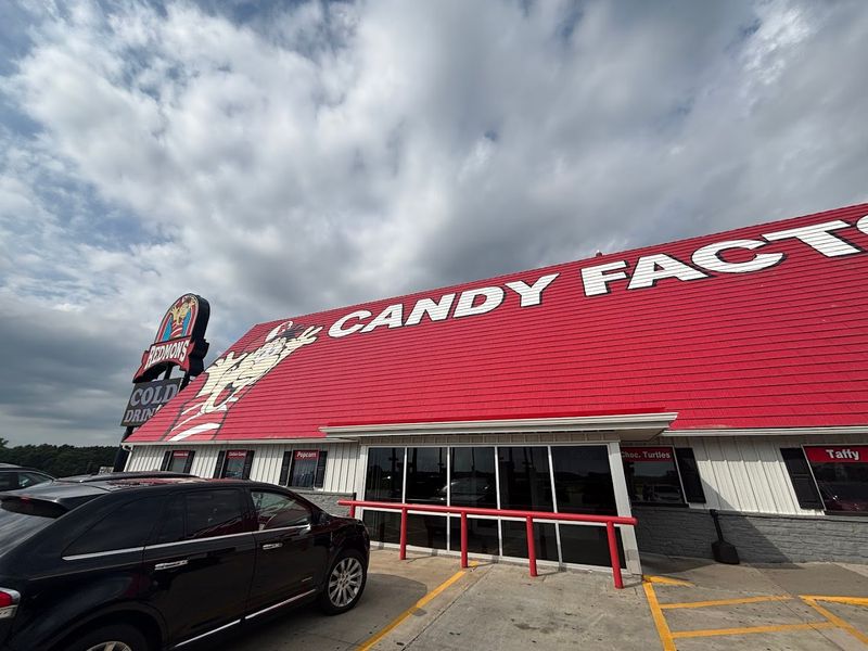 This small-town Missouri candy factory is a nostalgic wonderland filled with handmade sweets and giant treats—hint at the decorations. Candy Kingdom on Pine Street