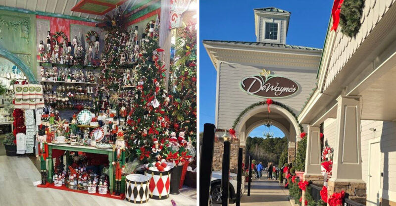 This Year-Round North Carolina Christmas Shop Has 11 Rooms Of Holiday Cheer