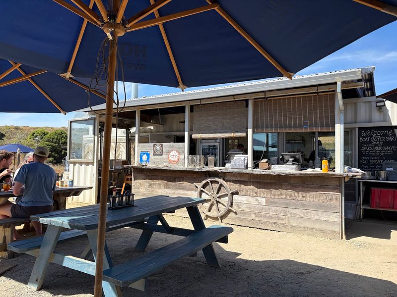 The Boat Oyster Bar at Hog Island Oyster Farm, Marshall