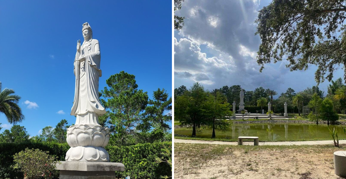 Towering Buddha Statues And Quiet Gardens Wait At This Overlooked Florida Monastery - Decor Hint