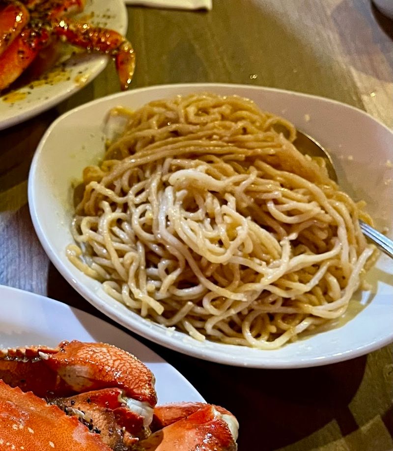 Garlic Noodles at Thanh Long, San Francisco
