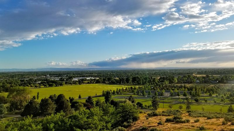 Notice How The Boise Foothills Frame This Place Of Rest