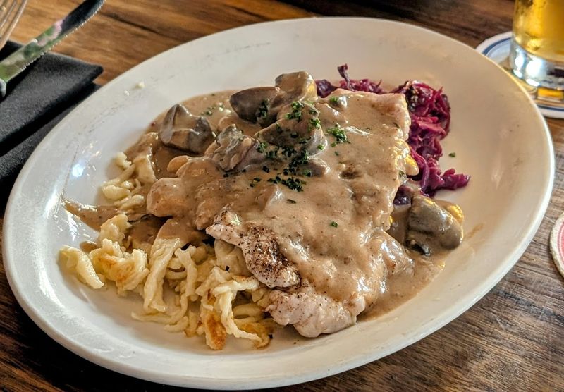 This Oregon Eatery Is Winning Over Diners With Authentic German Food - Decor Hint Jägerschnitzel That Earns Its Reputation