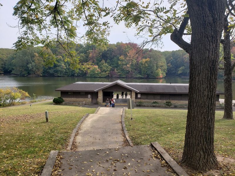 The Scenic Overlook With Stunning Views Of The Lake