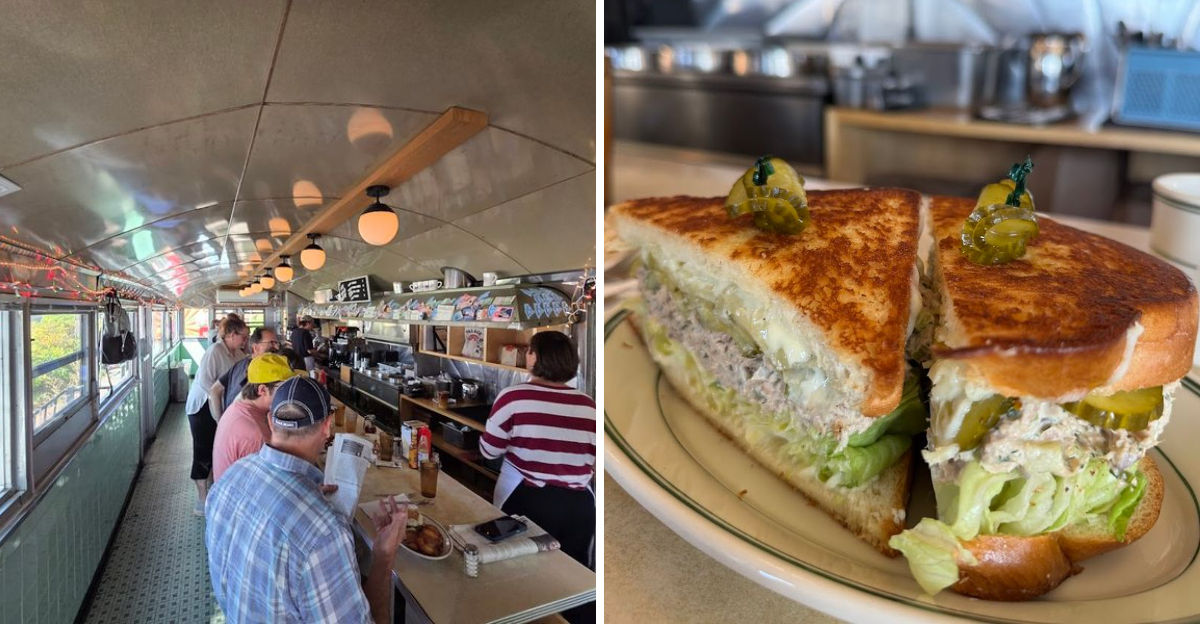 You Can Eat Inside A Vintage Train Car At This Maine Restaurant - Decor Hint