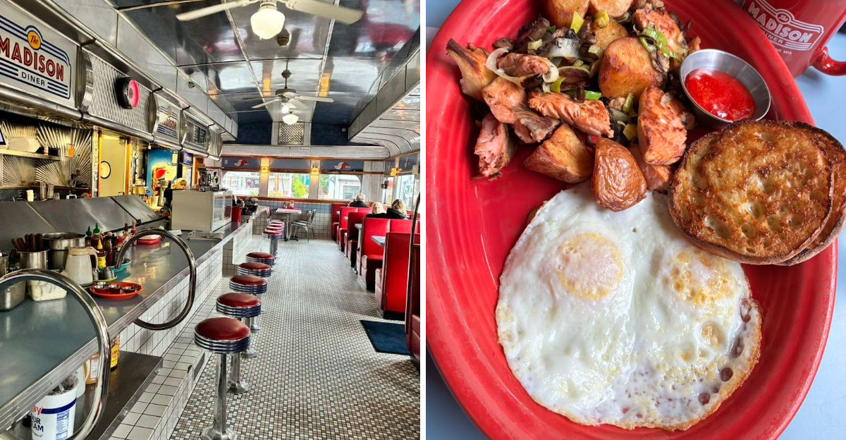 You Can Enjoy Breakfast Inside A Vintage Train Car At This Washington Diner - Decor Hint