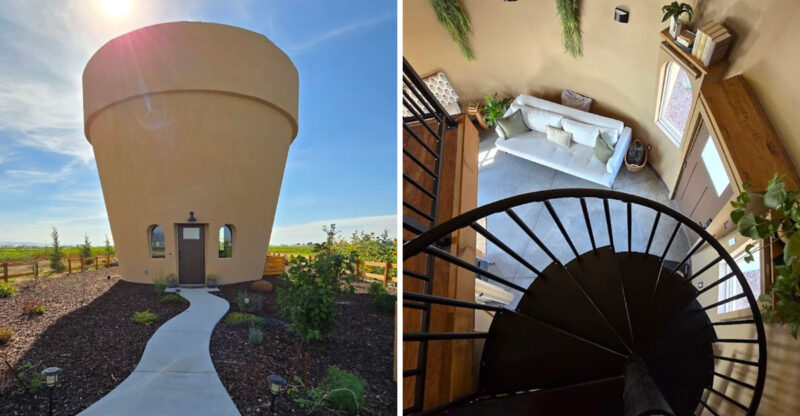 You Can Sleep Inside A Giant Flower Pot At One Of Idaho’s Most Unusual Vacation Rentals