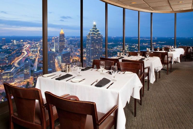13 Incredible Atlanta Restaurants In Georgia You'll Find In The Most Unusual Places - Decor Hint The Sun Dial Restaurant, Atlanta