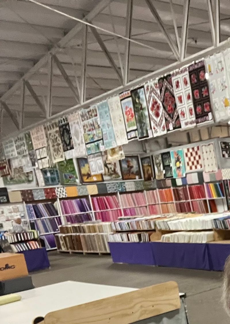 Fabric Panels Displayed Near The Ceiling Like Art Galleries