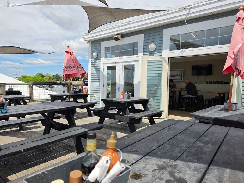 Casual Outdoor Tables With Harbor Views